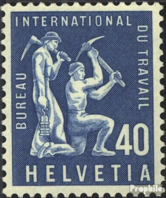 Produktbild von Briefmarken Schweiz 1956 Mi ILO97 postfrisch Freimarken
