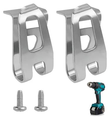 Produktbild von 2 Stück Edelstahl-Riemenhalter mit Schrauben, als Ersatz für Riemenclips