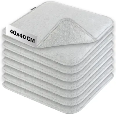Produktbild von com-four® 8x Sitzkissen aus Filz 40 x 40 - gepolstertes Stuhlkissen
