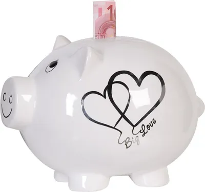 Produktbild von GILDE Sparschwein Big Love, abschließbar H. 20 cm,86968