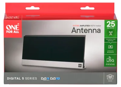 Produktbild von One for All DVB-T2 Alu STAND Antenne 5G black SV9385-5G