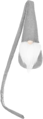Productafbeelding van SPRINGOS Kerstkabouter, 90 cm, decoratief figuurtje, kabouter, Scandinavische kabouter, decoratie, kerst (grijs)