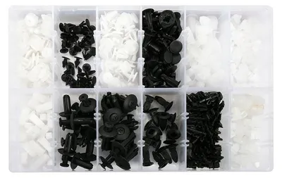 Immagine prodotto di Set clip in plastica per auto - confezione rivetti, e fissaggi universali per veicoli - carrozzeria e accessori, di fissaggio per BMW 290 pezzi