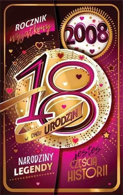 Produktbild von Geburtstagskarte „18“ – AbCard