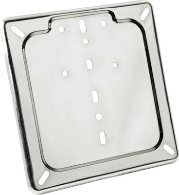 Image de Support de plaque d'immatriculation Lampa en acier inoxydable chromé