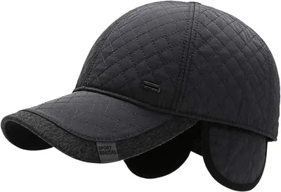 Produktbild von Sporty Winter Baseballcap mit Ohrenklappen Herren Schirmmütze Ohrenschutz Wintercap Cap
