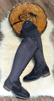 Produktbild von DeNiro Reitstiefel S8603 39 MA/XL geschnürt Wildleder suede blue
