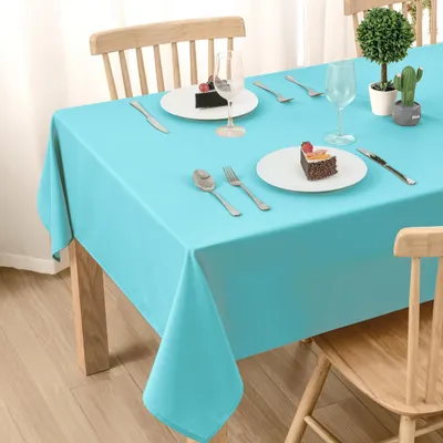 Produktbild von Tischdecke Outdoor Wetterfest 140x260cm Fleckschutz Abwaschbar Polyester Rechteckig