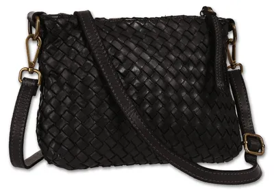 Produktbild von Toscanto Damen Umhängetasche Leder Tasche schwarz D2OTT859US1