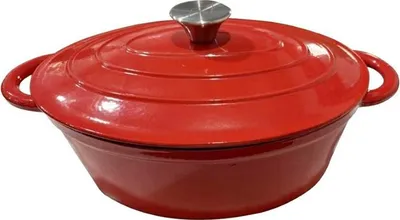 Zdjęcie produktu dla Brytfanna, garnek żeliwny z pokrywką, solidny, ciężki Kast 4,6 l