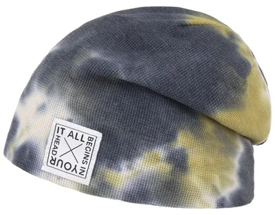 Produktbild von CHILLOUTS Damen Ubud Hat Longbeanie, Grau/Oliv, Einheitsgröße EU