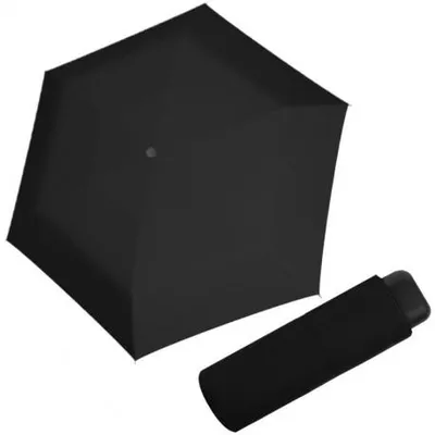 Obrázek produktu pro Derby Micro Slim - dámský/dětský skládací deštník, černá, plná barva