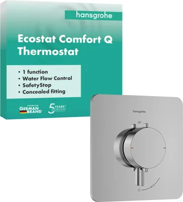 Produktbild von hansgrohe Thermostat UP Ecostat Comfort Q Fertigset 1 Verbraucher chrom, 1 Stk.