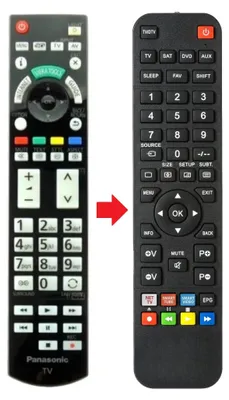 Produktbild von Fernbedienung geeignet für PANASONIC TX-L42DT50E