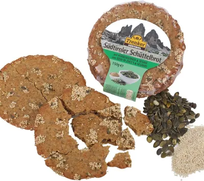 Produktbild von Schüttelbrot mit Kürbiskernen und Sesam, 150g, Trenker Südtirol