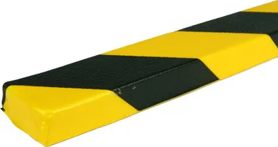 Produktbild von Warn -  und Schutzprofil  -  Schutzprofil für flache Oberflächen, Modell 43  -  schwarz - gelb  -  1 Meter – Gelb & Schwarz    - Gelb & Schwarz - Polyurethane (PU) foam - In -  & Outdoor - Nutzung - 410 - 0043