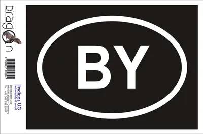 Produktbild von Aufkleber / Autoaufkleber - JDM / Die cut / Auto / OEM - Weißrussland BY - 160x110mm gold - Heckscheibe / Heckscheibenaufkleber