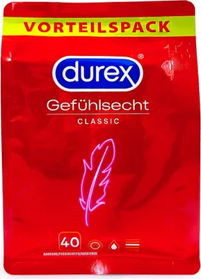 Produktbild von Durex Kondome Gefühlsecht Classic, 40er Pack