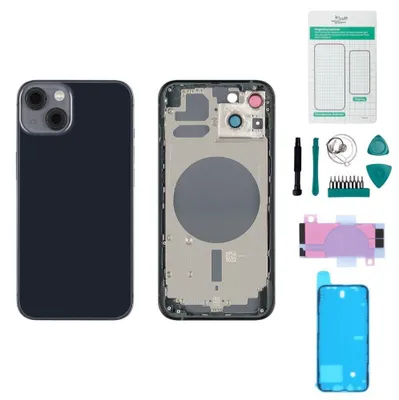 Produktbild von iPhone 13 Gehäuse mit Backcover Schwarz - Set