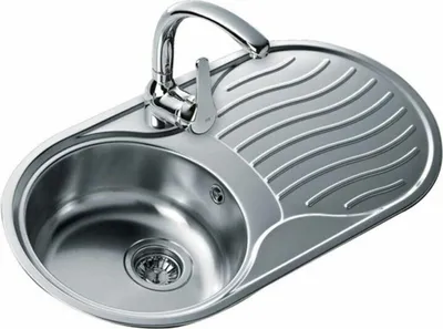 Obrázok produktu pre Teka DR 80 1C 1E, Umývadlo na dosku, Oválny, Nerezová oceľ, Nerezová oceľ, 1 misky/misiek, Kruh