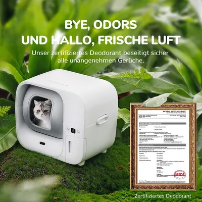 Produktbild von ​FURBULOUS  Selbstreinigende Katzentoilette - Automatische Verpackung - App-Steuerung - Für 1-3 Katzen - 60L Fassungsvermögen​​