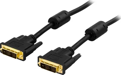 Produktbild von Deltaco VE011-A, 2 m, DVI-D, DVI-D, Stecker, Stecker, Schwarz