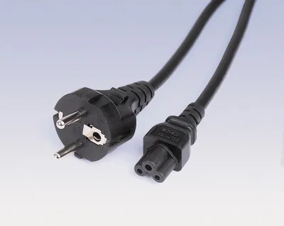 Produktbild von Hama Mains Lead, Plug Earth Contact - Device Socket (Mickey Mouse), 2,5 m, 250 V, 2.5 A