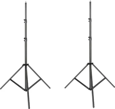 Obrázek produktu pro Hliníkový stativ, maximální výška 290 cm, lehká konstrukce, 2 kusy černého stativu