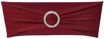 Obrázok produktu pre vidaXL 25x Stretch Ribbon + Diamond Buckle Bordeaux