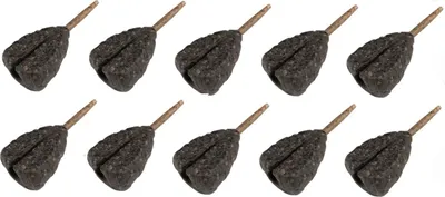 Produktbild von Fox Edges Flat Pear Inline Lead - 10 Karpfenbleie, Gewicht:42g