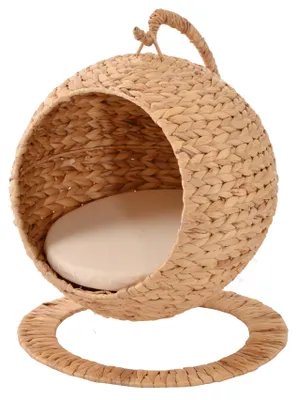 Produktbild von Rohrschneider runder Hängesessel für Katzen | Katzen Hängematte als Katzenbett | besonderes Katzenbett hoch | Katzenkorb modern| It-Piece Cat | Katzensofa hängend | stylische Katzenhöhle | Katzennest