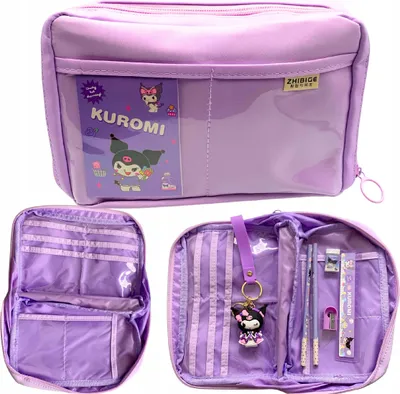 Image de Trousse à crayons Kuromi School avec organiseur pour accessoires