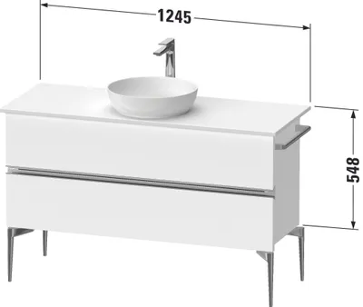 Produktbild von DURAVIT SV4660010220000 Sivida WTU 1245x548x475mm,f. Bodenst.
