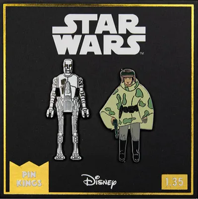 Produktbild von Anstecker Star Wars - 8D8 & Prinzessin Leia Organa (Pin Kings)