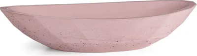 Produktbild von Casa Padrino Luxus Waschbecken Schale Rosa 60,9 x 29,7 x H. 11,9 cm - Handgefertigtes Beton Waschbecken - Badezimmer Accessoires - Luxus Badezimmer Zubehör