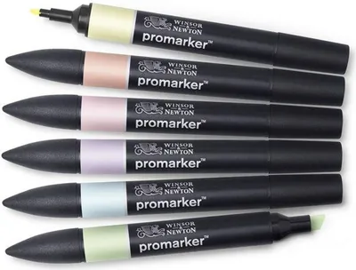 Zdjęcie produktu dla Winsor & Newton | ProMarker zestaw 6 kolorów pasteli