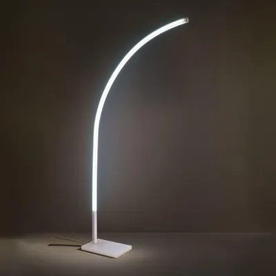 Immagine prodotto di Piantana Moderna Lazer Metacrilico Bianco Opalino 1 Luce Led 19W 3000K 2000Lm