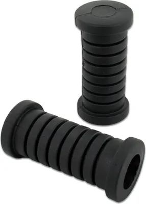 Produktbild von Set: 2x Fußrastengummi, quergeripptin, Schwarz - Simson S51, S50, Schwalbe KR51, SR4
