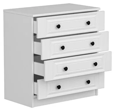 Image de Commode - Avec Étagères - 72 x 77 x 42 cm - Blanc