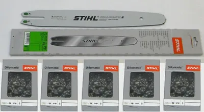 Produktbild von Stihl Führungsschiene Rollomatic 35cm 3/8"P 1,1mm 3005 000 3909 +5x Stihl Sägeketten
