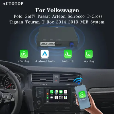 Image de Adaptateur sans fil CarPlay et Android Auto pour les systèmes MIB de Volkswagen - Interface multimédia Bluetooth