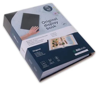 Produktbild von Rillstab display book A4, Schwarz