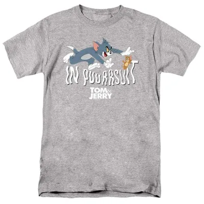 Obrázok produktu pre Tričko Tom a Jerry – "In Pursuit" – uni, pánske/dámske, model TV39434 (XXL) (športový, svetlohnedý odtieň)