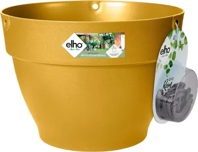 Produktbild von elho® Vibia campana Pflanzenampel Honiggelb Ø 26 cm - Kunststoff