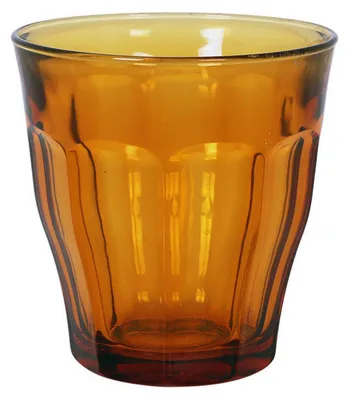 Immagine prodotto di 6x Ambra 250ml Picardie Glass Tumbler - Bicchiere in vetro per acqua vino whisky gin succo di frutta cocktail - Da Duralex