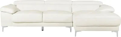 Produktbild von Vente-unique SOLANGE, Ecksofa, Wohnzimmer, Weiß, 4 Sitz(e), Weiß, 480 kg
