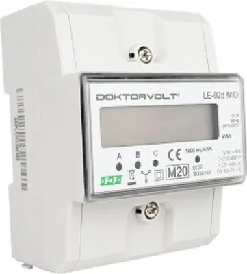 Image de 3 phases 0,25÷10(80)A Compteur électrique MID Compteur triphasé Compteur LE-02D MID F&F 2686