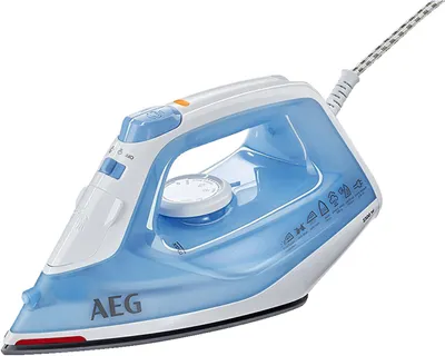 A product shot of an iron on a white background.