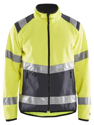 Obrázek produktu pro Bunda Blakläder® High Vis Softshell High Vis 4877 2516 v různých barvách, barva:žlutá/černá, velikost:L