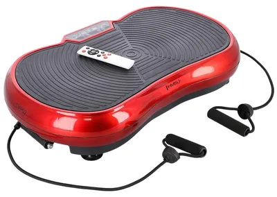 Produktbild von Rote Vibrationsplattform, einstellbare Geschwindigkeit, Fitnessgerät